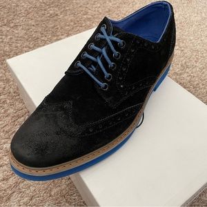 Steve Madden Black Suede Brogue